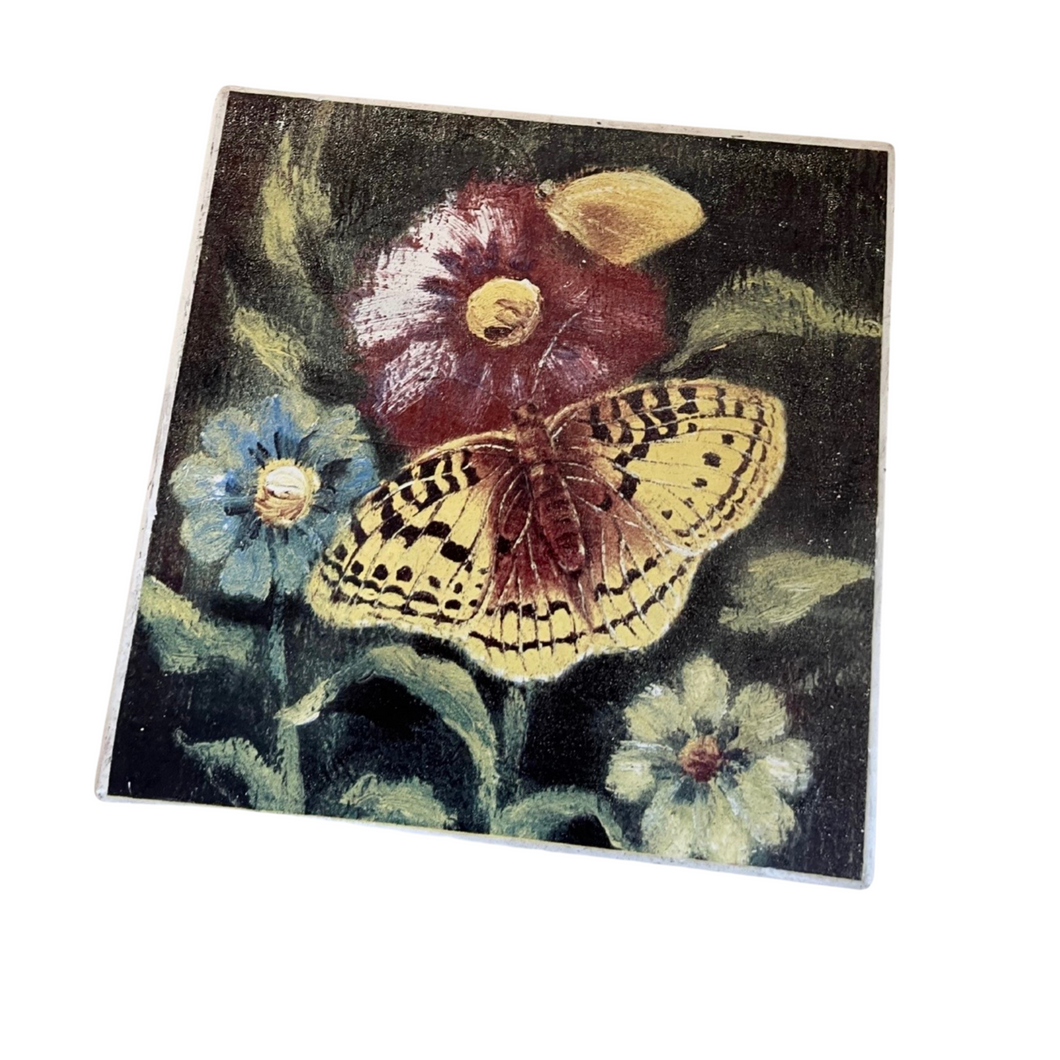 Vintage Garden Butterfly Trivet