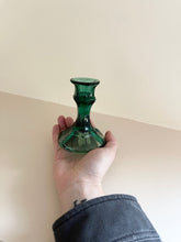 Load image into Gallery viewer, Vintage Emerald Candlestick Holder

